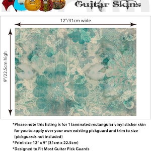 Guitar Custom Pickguard Sticker Skins. Customise Your Own Existing ...