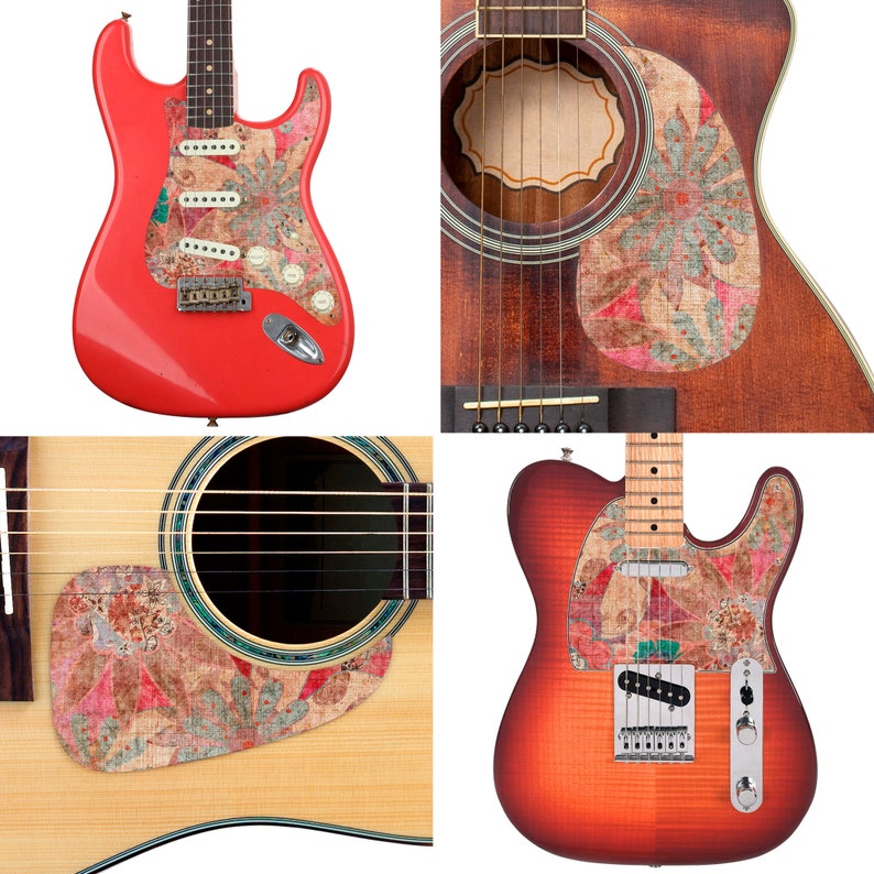 Guitar Custom Pickguard Sticker Skins. Customise Your Own Existing ...