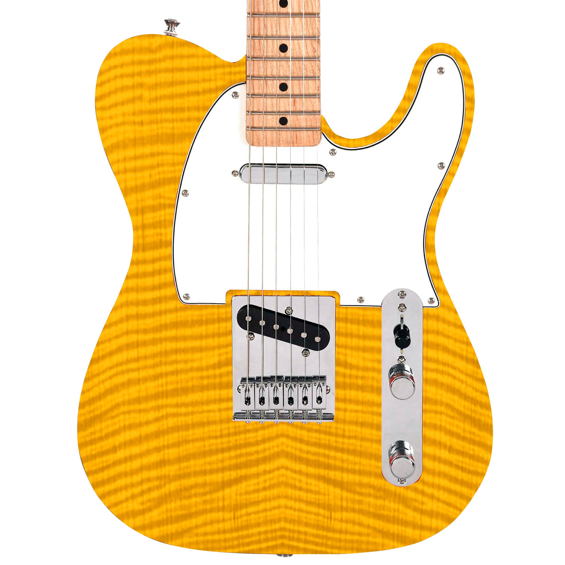 Guitar Skin Wrap Laminated Vinyl Decal Sticker The Wood Wash Flamed Maple GS49
