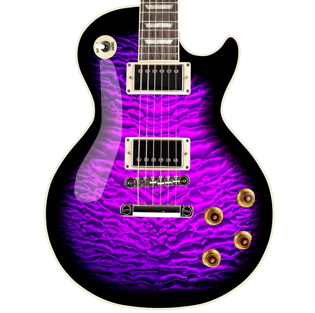 LP Type Guitar Skin Vinyl Wrap Decal Sticker Quilted Maple Purple Burst GS116 Etsy