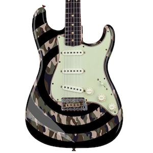 Bullseye Guitar Laminated Skin Wrap Vinyl Decal Stickers Guitar/Bass. Came Black GS38