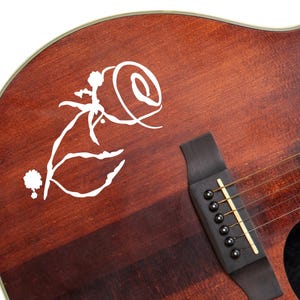 The Roses Custom Guitar Sticker Decals for Guitars, Basses & Musical Instruments,colour options.