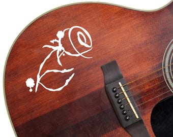 The Roses Custom Guitar Sticker Decals for Guitars, Basses & Musical Instruments,colour options.