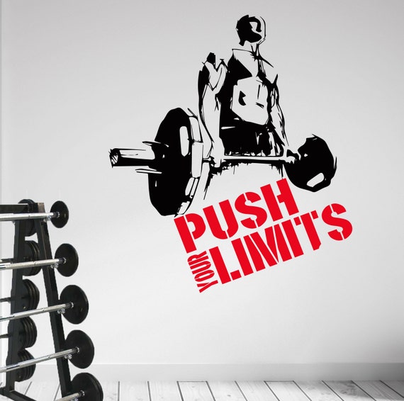 Weight Training Oval Decal Bodybuilding weight lifting emblem logo sticker