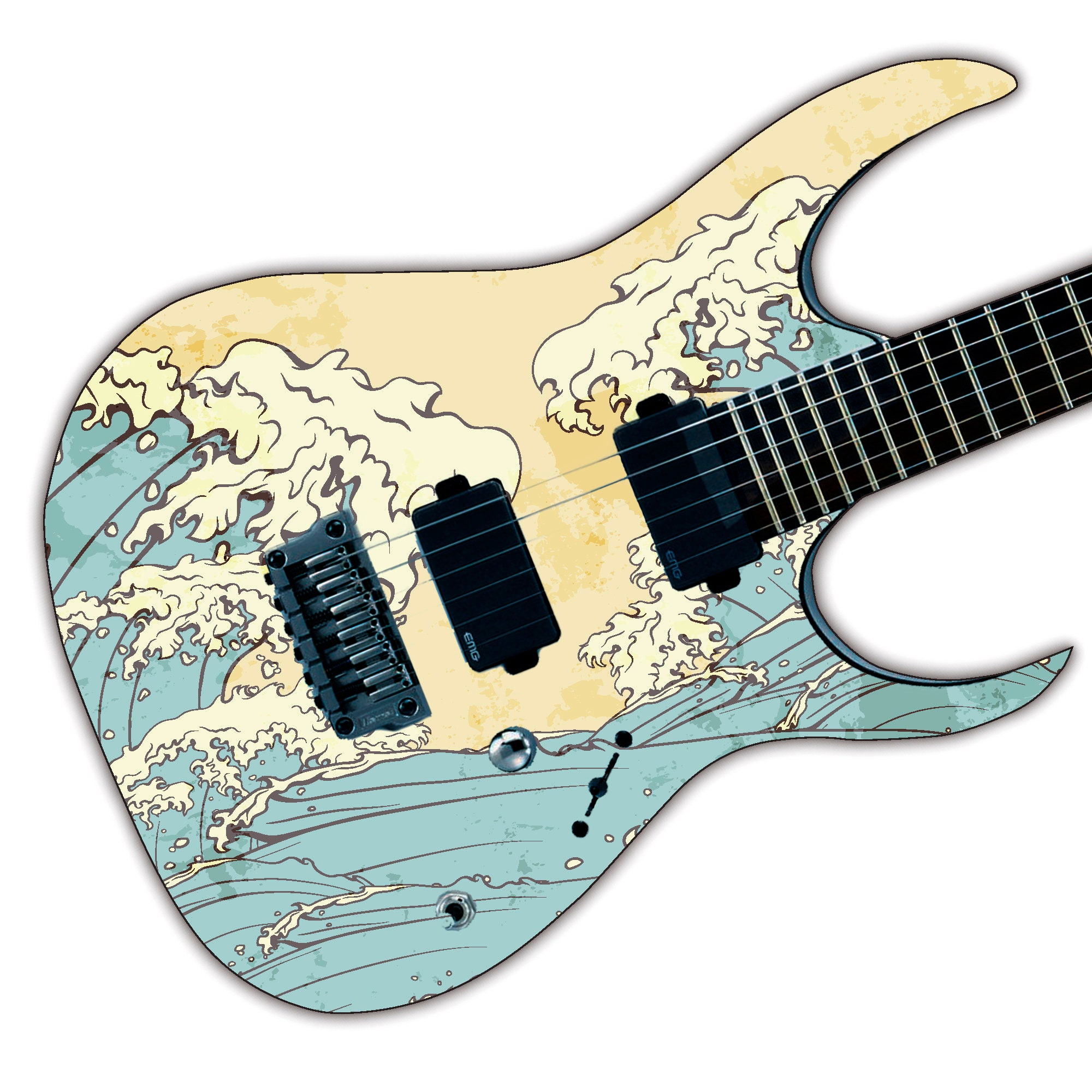 Guitar Bass or Acoustic Skin Wrap Laminated Vinyl Decal hq image