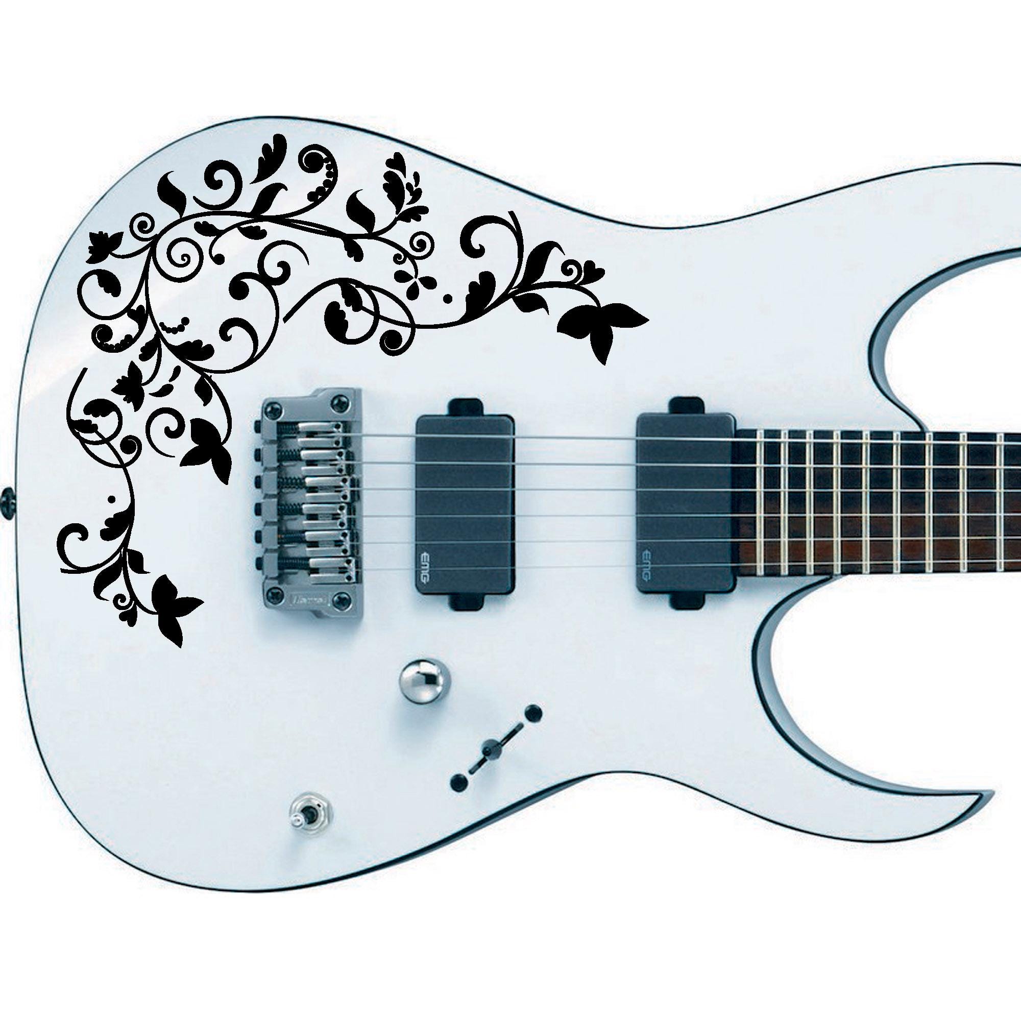 Custom Guitar Sticker Vine of Life Decal Guitars, Basses & Musical ...