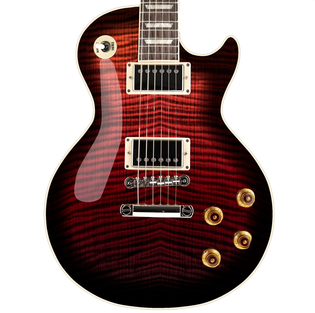 LP Type Guitar Skin Vinyl Wrap Decal Stickers Vintage Burst. Brown GS188