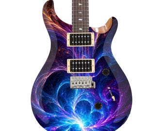 Guitar Skin Wraps The Cosmic Energy Blast Laminated Airlease Vinyl Print for Guitars or Bass