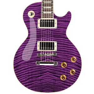 Guitar Customization Skin Wrap Laminated Vinyl Decal Sticker The Purple Flamed Maple GS51