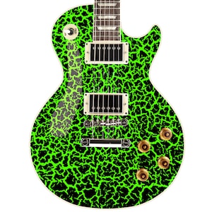 Adesivi per pellicole per chitarra/basso con vernice crackle metal anni &#39;80. GS213 - GS216
