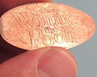 Vintage Winnie the Pooh Disneyland Souvenir Elongated Pressed Penny Free Shipping