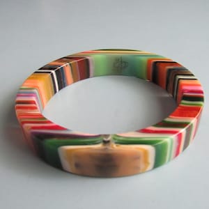 Bracelet Coloré Sobral En Résine - Occasion, Multicolore, Style Ethnique Ou Bohème