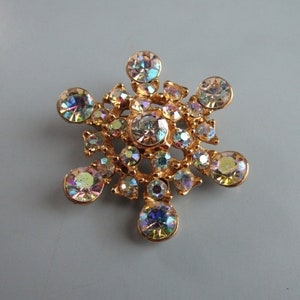 Vintage Rhinestone Brooch Pin Free Shipping