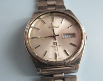 Vintage Seiko Men's SQ 4004 Stainless Steel Watch 0903-8029