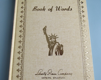 Book of Words Edited by Thomas C. Jones 1967 Free Shipping
