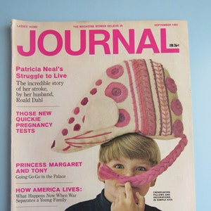 Vintage Ladies&#39; Home Journal Magazine September 1965 Mid Century Design Decor Fashion Free Shipping