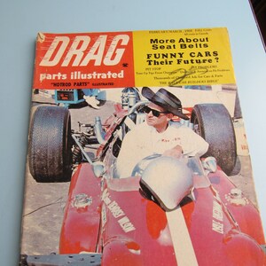 Drag Parts Illustrated Magazine February/March 1968 Free Shipping