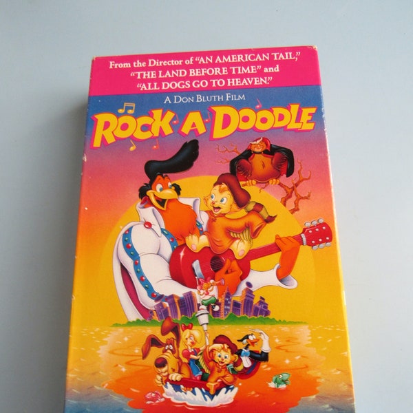 Vintage Rock-a-Doodle VHS Free Shipping