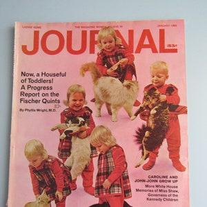 Vintage Ladies&#39; Home Journal Magazine January 1966 Mid Century Design Decor Fashion Free Shipping