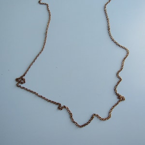 Vintage Gold Tone Chain Necklace Free Shipping