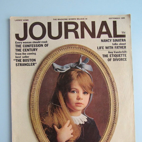 Vintage Ladies' Home Journal Magazine September 1966 Mid Century Design Decor Fashion Free Shipping