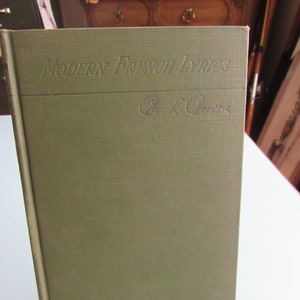 Modern French Lyrics Edited by B.L. Bowen 1890 Free Shipping