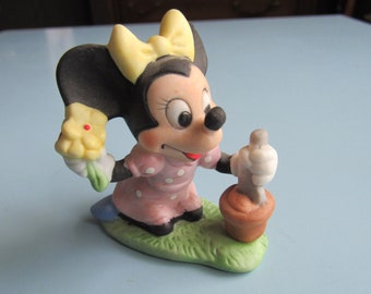 Vintage Minnie Mouse Figurine Walt Disney Productions Free Shipping