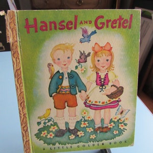 Hansel and Gretel Little Golden Book 1945 H Printing Fine 