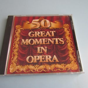 50 Great Moments in Opera CD 1992 Free Shipping