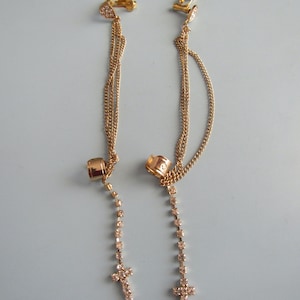 Vintage Intricate Gold Tone Post or Clip-On Earrings Free Shipping