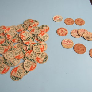 Vintage Milk Cap Lot Free Shipping