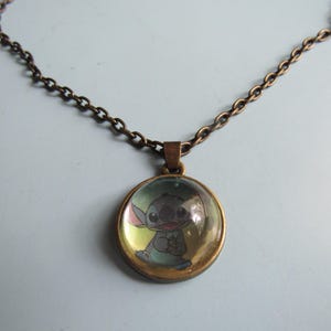 Vintage Disney Stitch Pendant Necklace Free Shipping