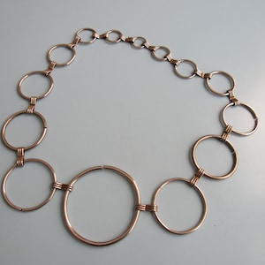 Vintage Silver Tone Link Belt or Necklace Free Shipping