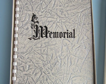 Vintage Memorial Funeral Book 1959 Free Shipping