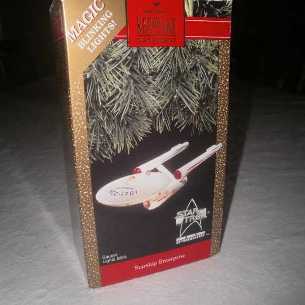 Hallmark Starship Enterprise 1991 25th Anniversary Free Shipping