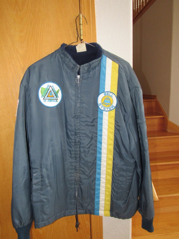 Vintage Bell Telephone Systems Racing Jacket Free 