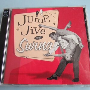 May include: A red, white, and black CD case with the text "Jump, Jive and Swing" on the front. The case features a couple dancing in a retro style.