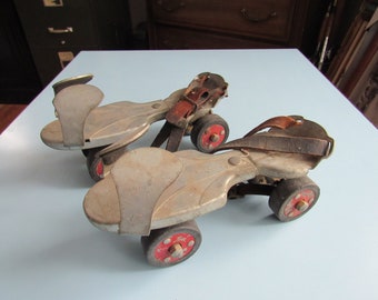 Vintage Sears Ted Williams Adjustable Roller Skates Free Shipping