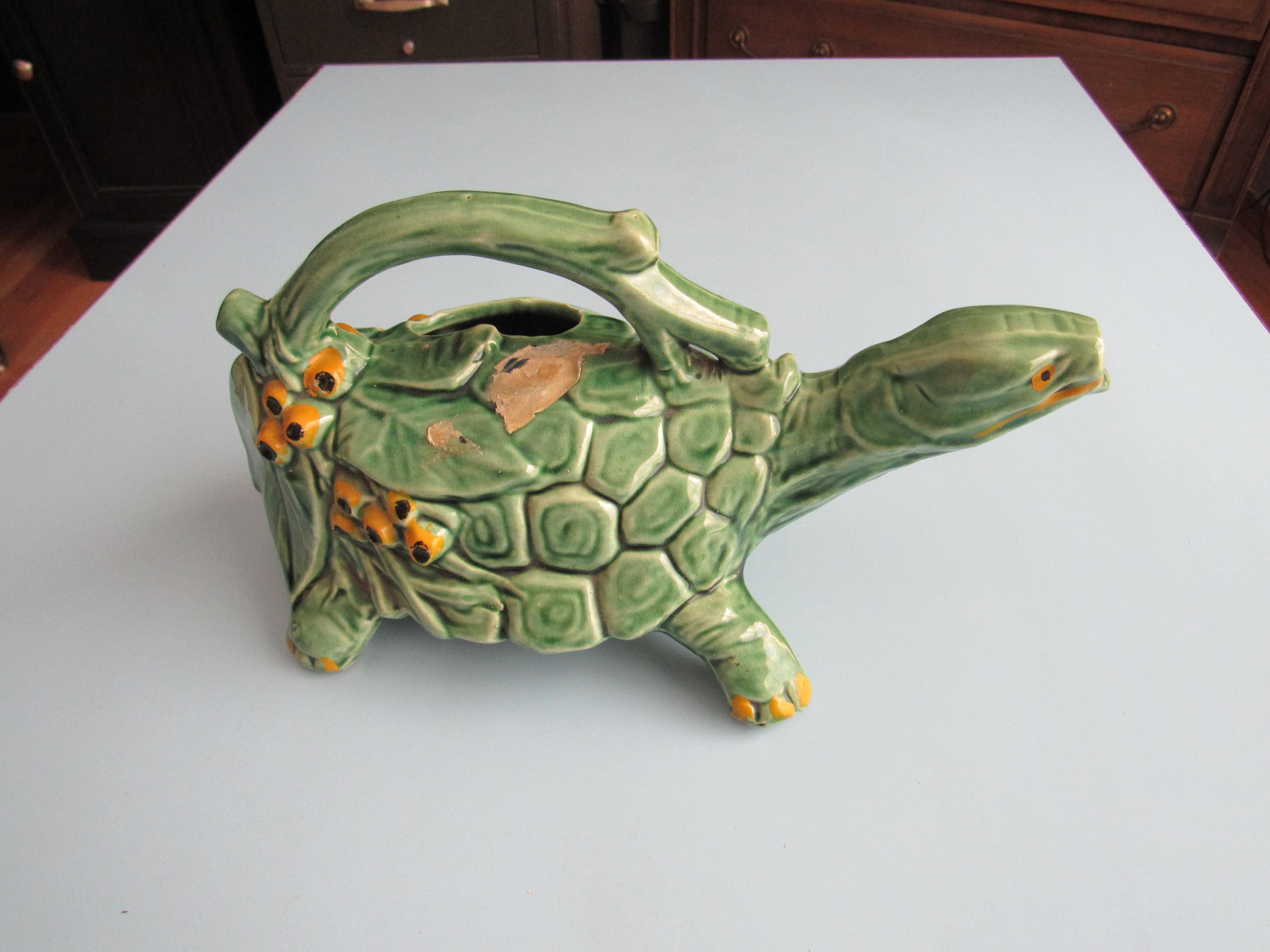 Vintage Mccoy Pottery Turtle Watering Pitcher Free Shipping - Etsy