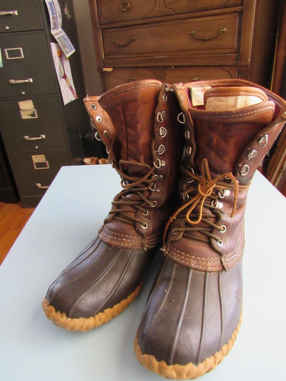 Vintage L.L. Bean Insulated Maine Hunting Shoes S… - image 1