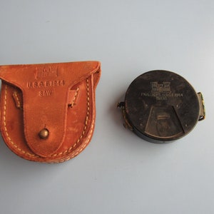 Vintage USCE 1944 Smith & Wesson Clinometer in Leather Case United States Corps of Engineers Free Shipping