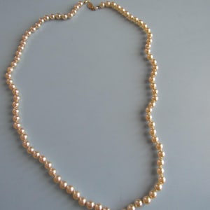 Vintage Faux Pearl Beaded Necklace Free Shipping