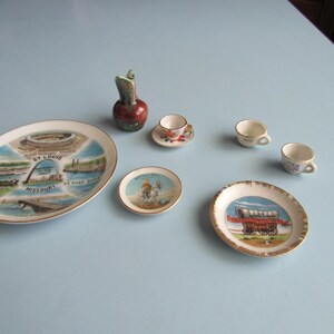 Lot of Souvenir Miniature Porcelain Pieces Free Shipping