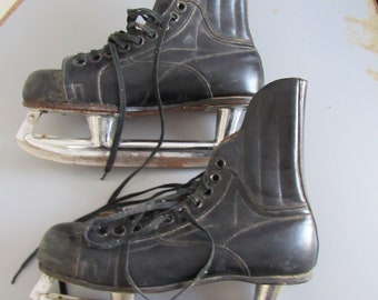 Vintage Hyde Ice Skates Marked Size 10 2/3 Invictus Free Shipping