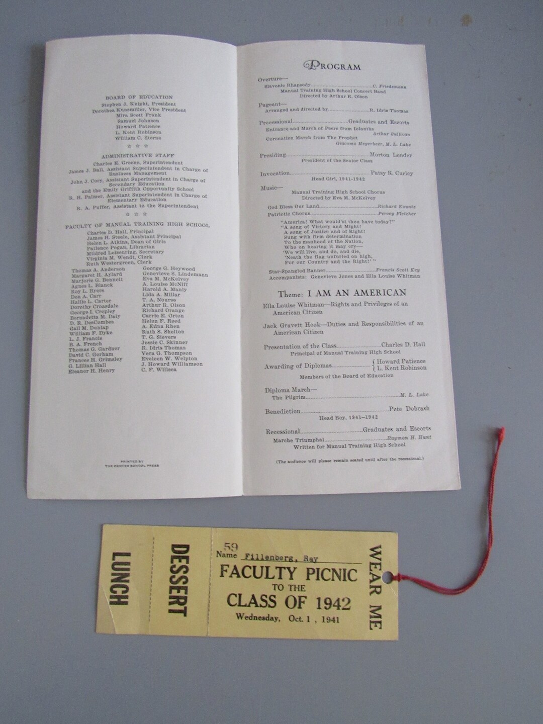 Vintage Graduation Exercises of Manual Training High School Etsy