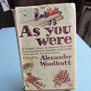 As You Were Edited by Alexander Woollcott 1943 Free Shipping