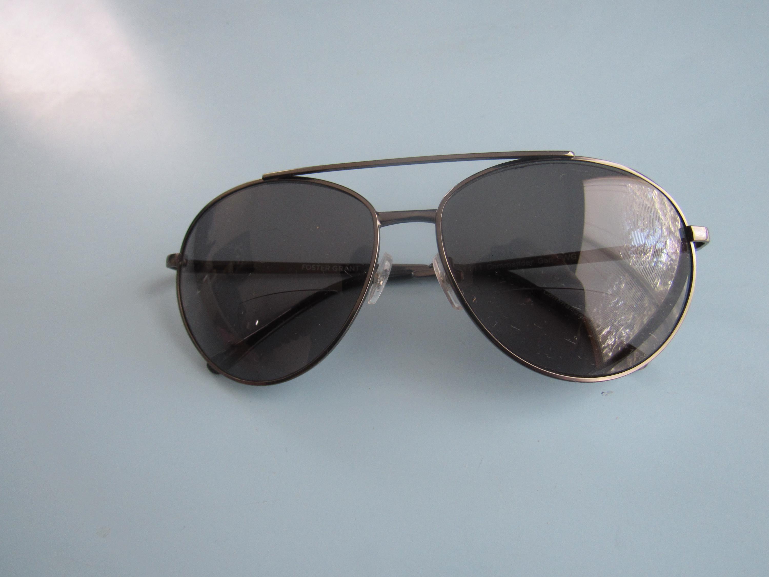 NWOT Chic AQS “James” Unisex Aviator Clear Narrow Acetate Round Tinted Sunglasses with Medium  main image 2
