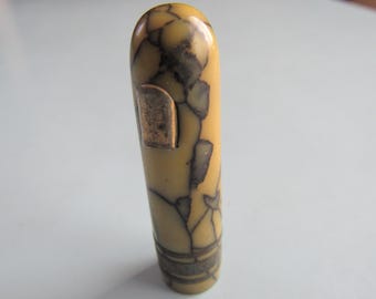 Vintage Green Marbled Celluloid Fountain Pen Cap Only Free Shipping