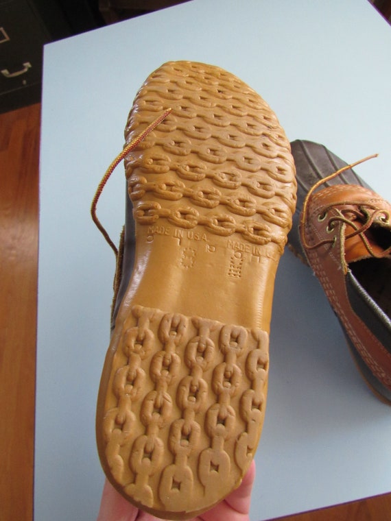 Vintage L.L. Bean Maine Hunting Shoes Size 8 Duck… - image 5