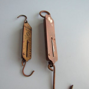 Lot of 2 Vintage Spring Balance Scales Handy Scale Chatillon&#39;s Free Shipping
